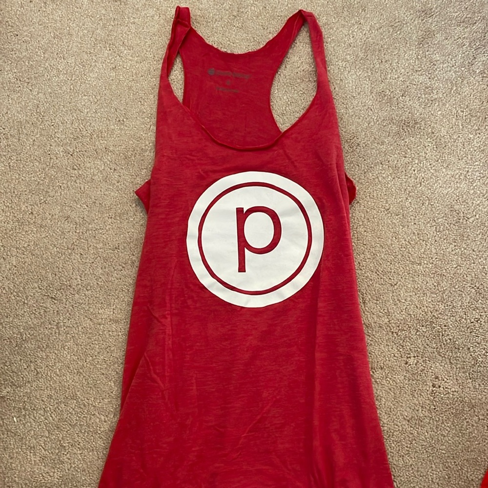 pure barre circle P tank top